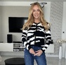 Hedrick kardigán fehér – Mintás női kardigán – Innova Fashion